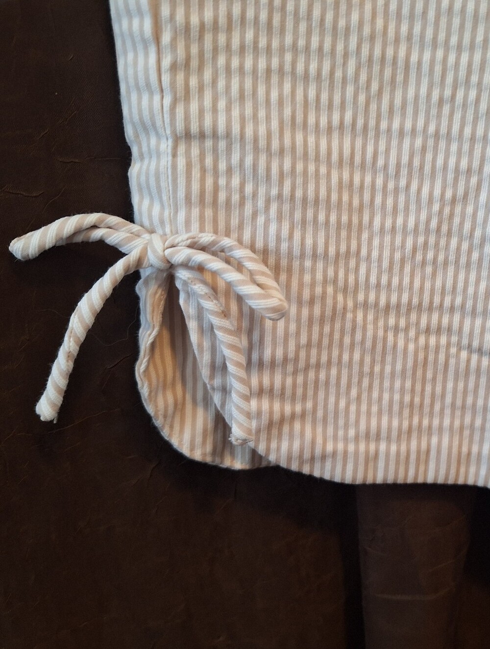 Chico's Perfect Stretch, Beige Pin-Stripe Sz 2 (US M/10) - Picture 8 of 8